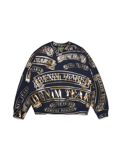 ADG Banner Print Crewneck Navy