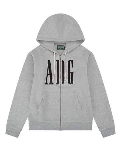 ADG Inc. Zip Hoodie Grey