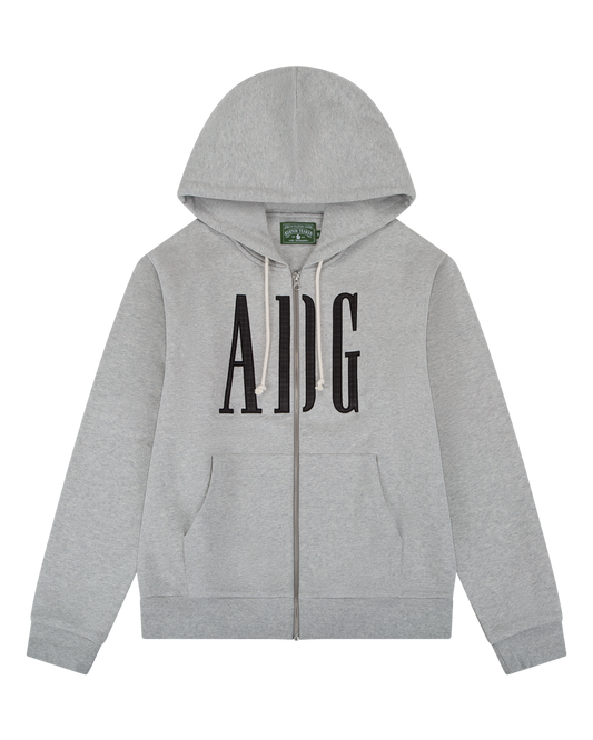 ADG Inc. Zip Hoodie Grey