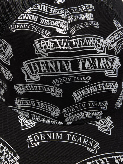 DT Stamp Pattern Trucker Hat Black – view 3