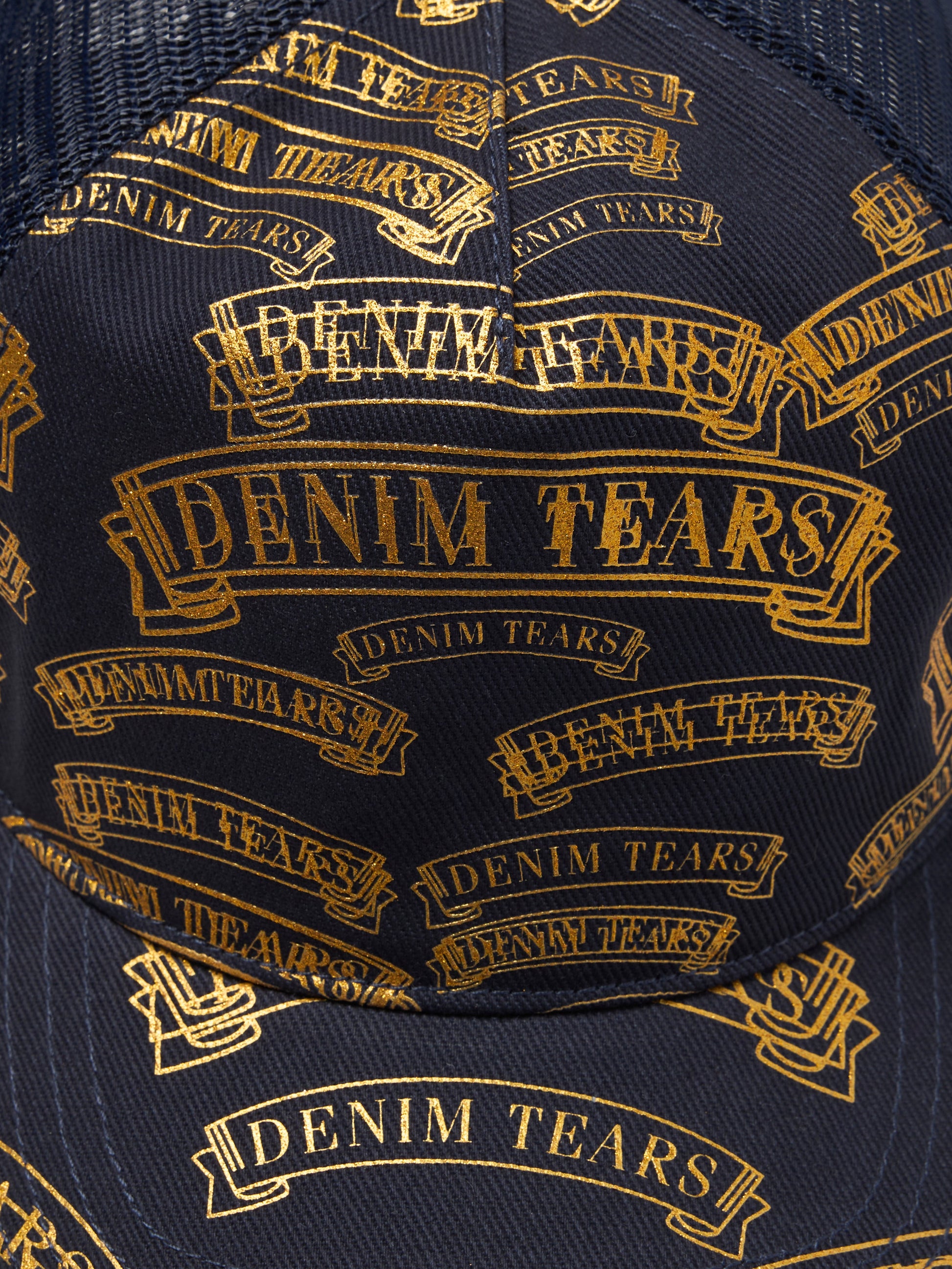 DT Stamp Pattern Trucker Hat Navy – view 3