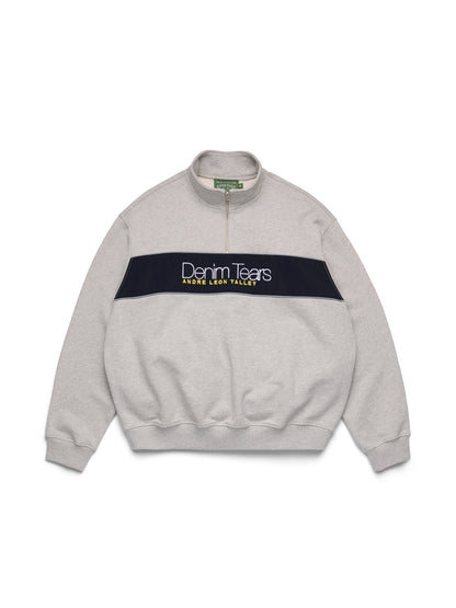André Leon Talley Quarter-Zip Sweatshirt Grey