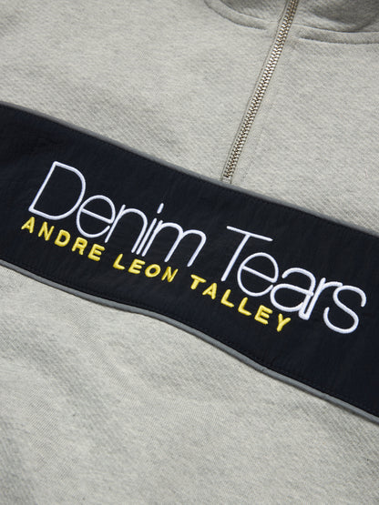 André Leon Talley Quarter-Zip Sweatshirt Grey