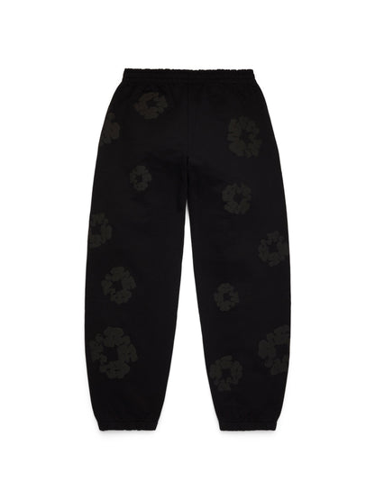 Mono Cotton Wreath Sweatpants Black – view 2