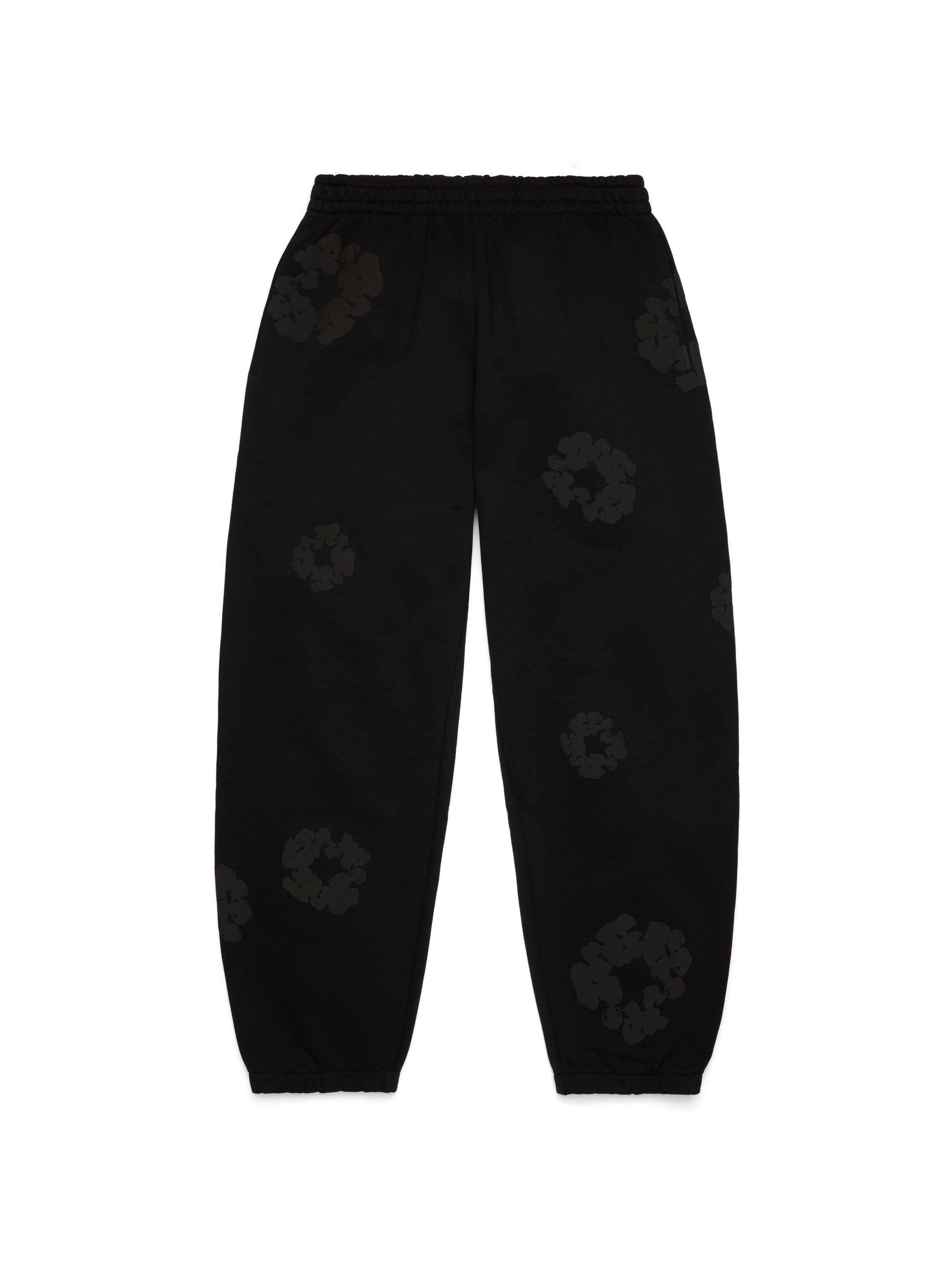 Mono Cotton Wreath Sweatpants Black