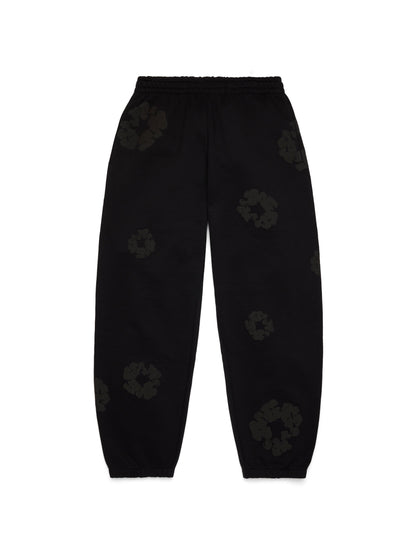 Mono Cotton Wreath Sweatpants Black
