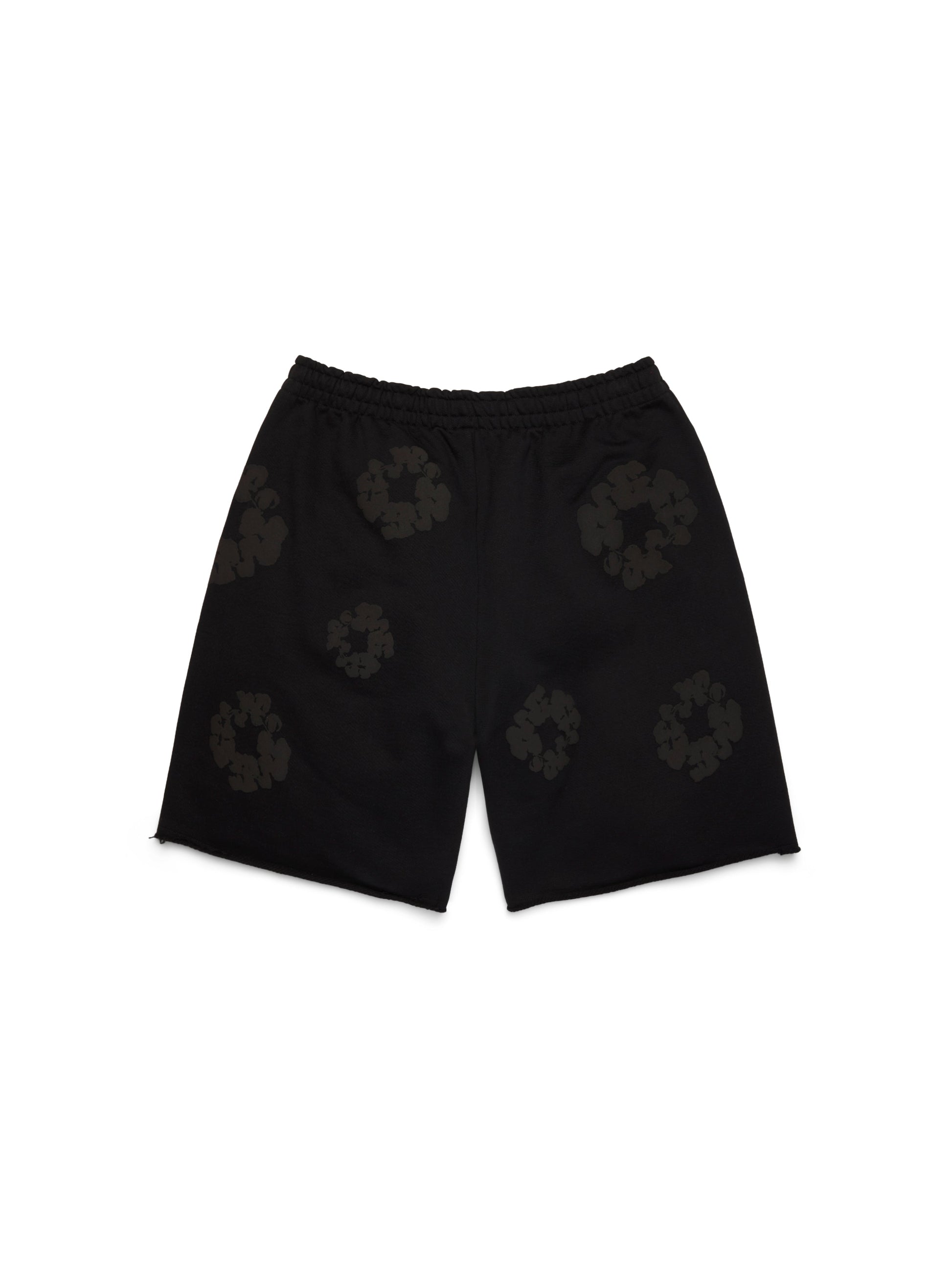 Mono Cotton Wreath Sweatshorts Black – view 2