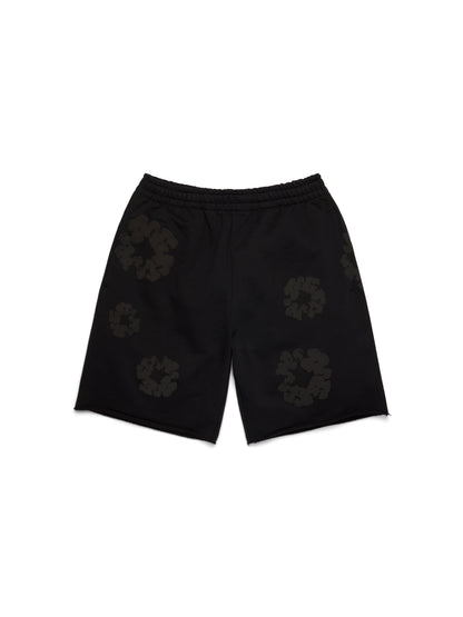 Mono Cotton Wreath Sweatshorts Black