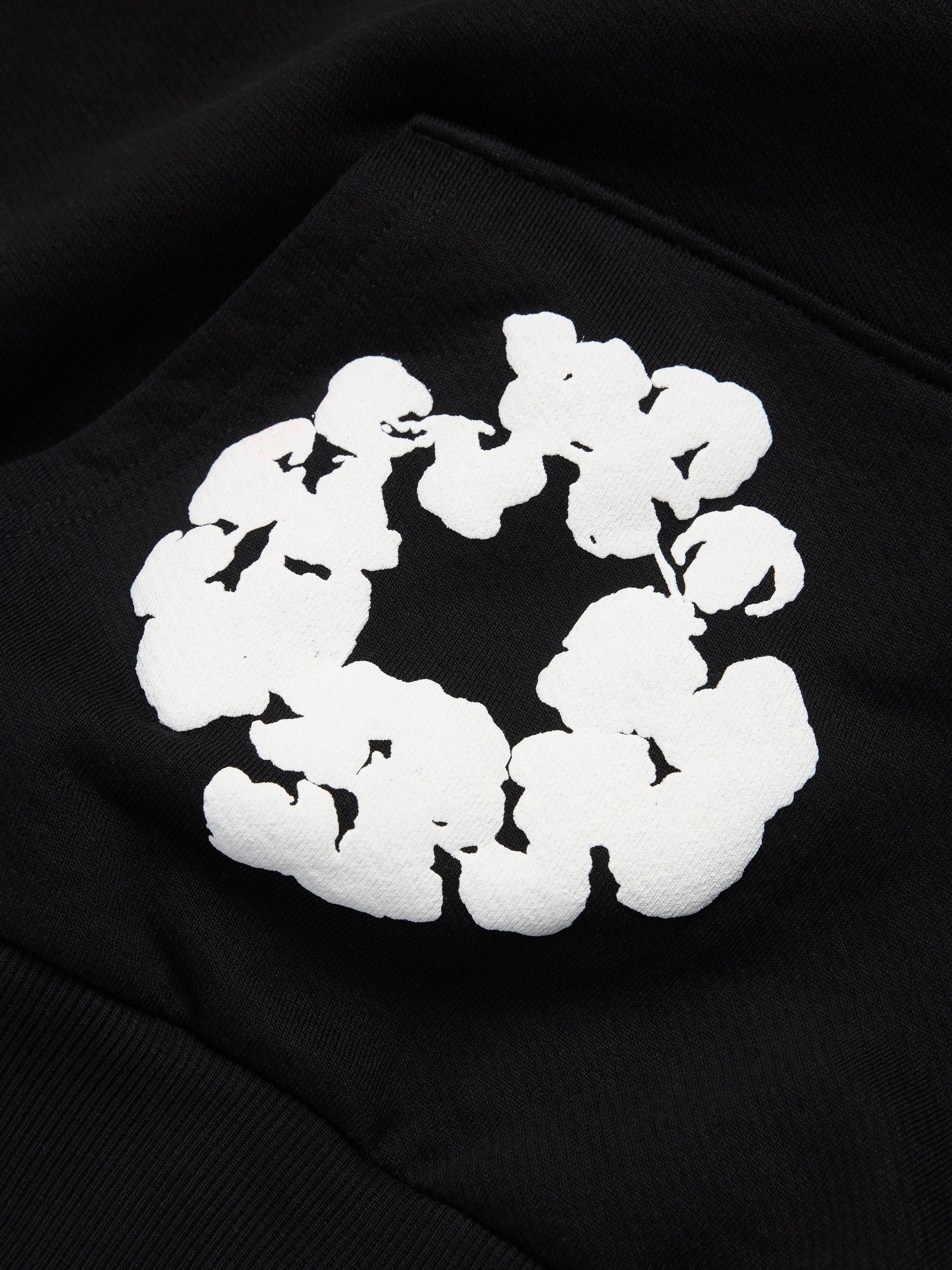 Cotton Wreath Hoodie Black – view 3