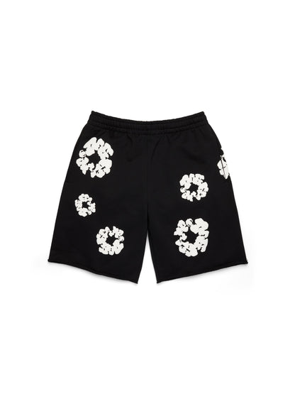 Cotton Wreath Sweatshorts Black