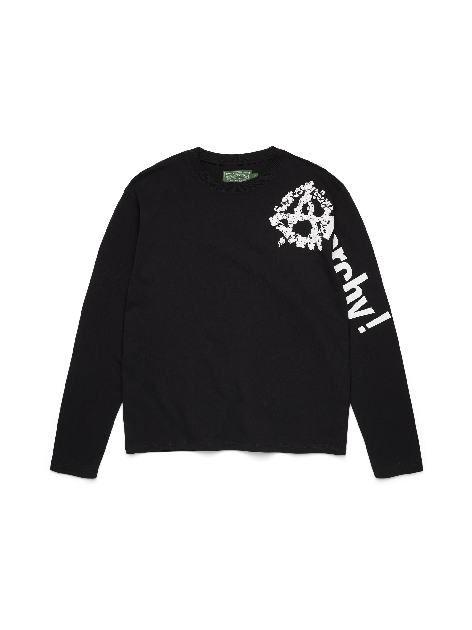 Anarchy Wreath Long Sleeve Tee Black