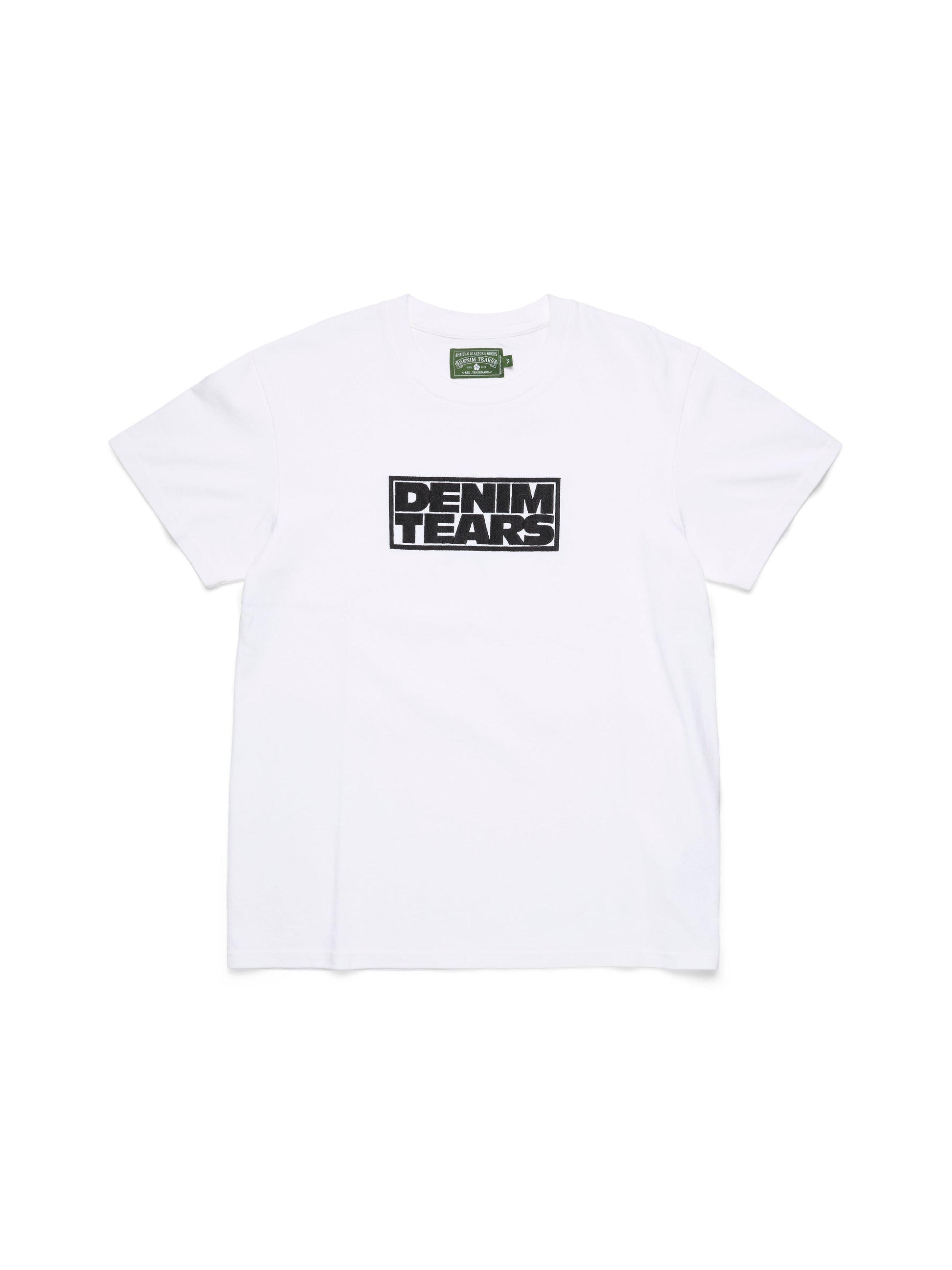 Larmes de Denim Tee White
