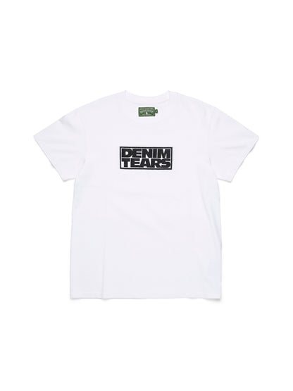 Larmes de Denim Tee White