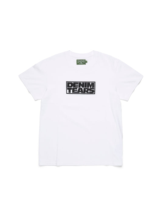 Larmes de Denim Tee White