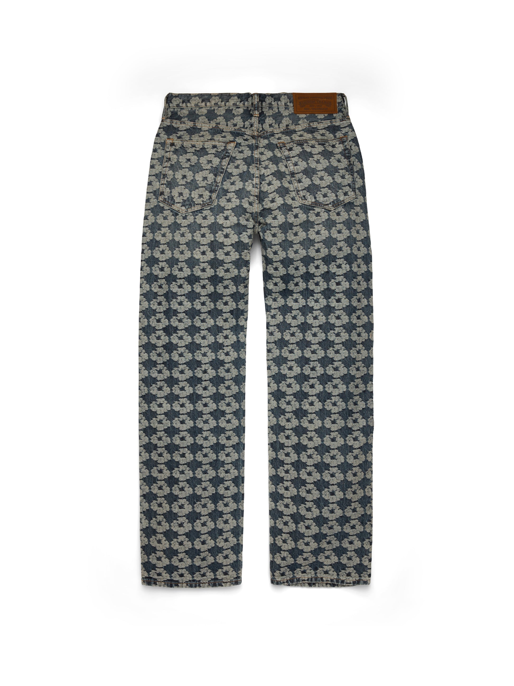 Baggy Jacquard Wreath Denim Pant – view 2