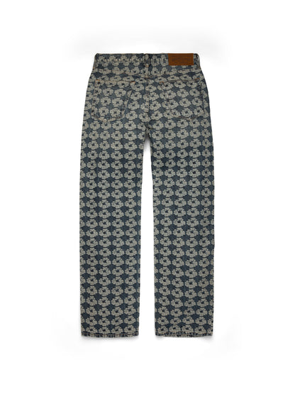 Baggy Jacquard Wreath Denim Pant – view 2