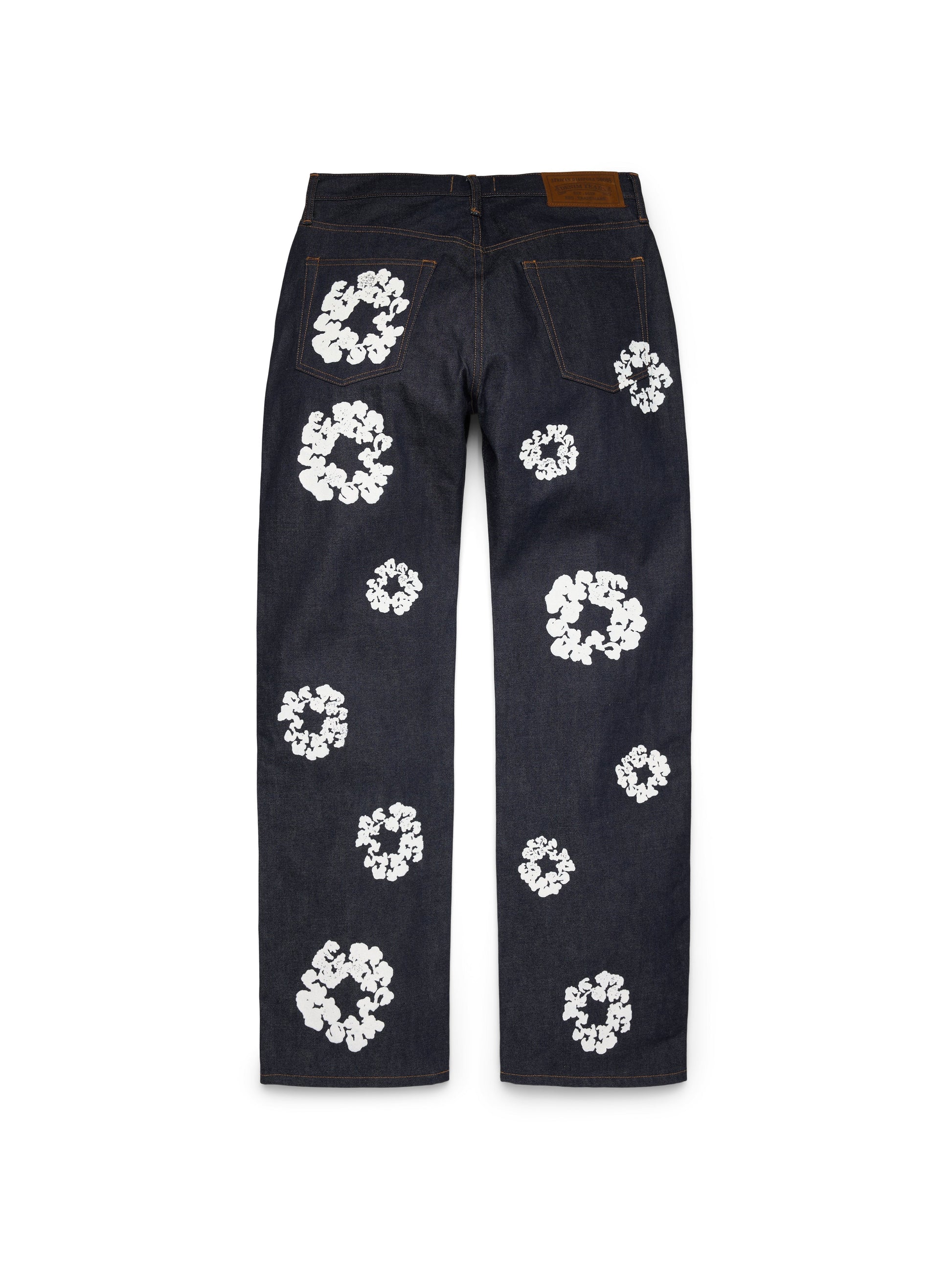 Baggy Cotton Wreath Denim Pant Selvedge – view 2