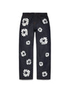 Baggy Cotton Wreath Denim Pant Selvedge