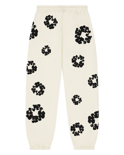 Black Cotton Wreath Sweatpants Oatmeal – view 2