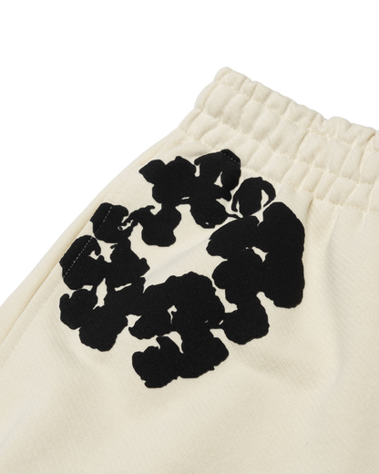 Black Cotton Wreath Sweatpants Oatmeal – view 3