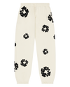 Black Cotton Wreath Sweatpants Oatmeal