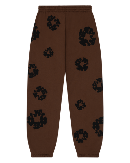 Black Cotton Wreath Sweatpants Brown – view 2