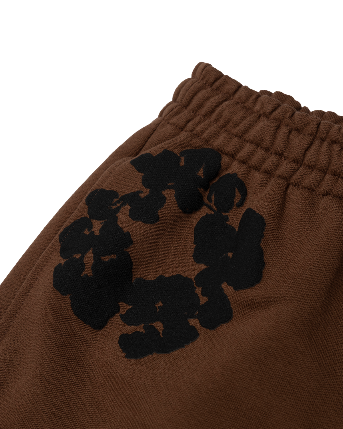 Black Cotton Wreath Sweatpants Brown – view 3