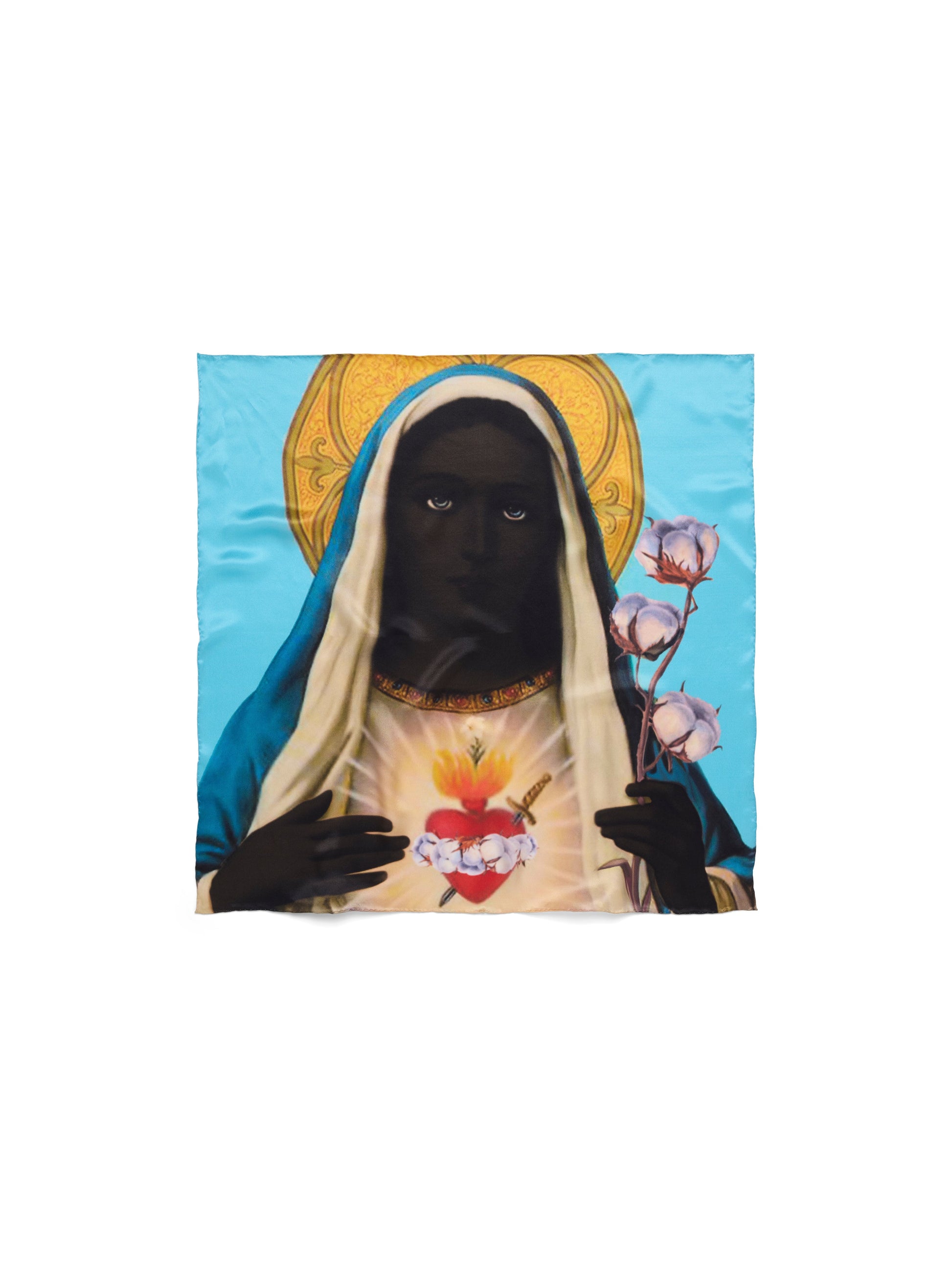 Black Mary Silk Bandana