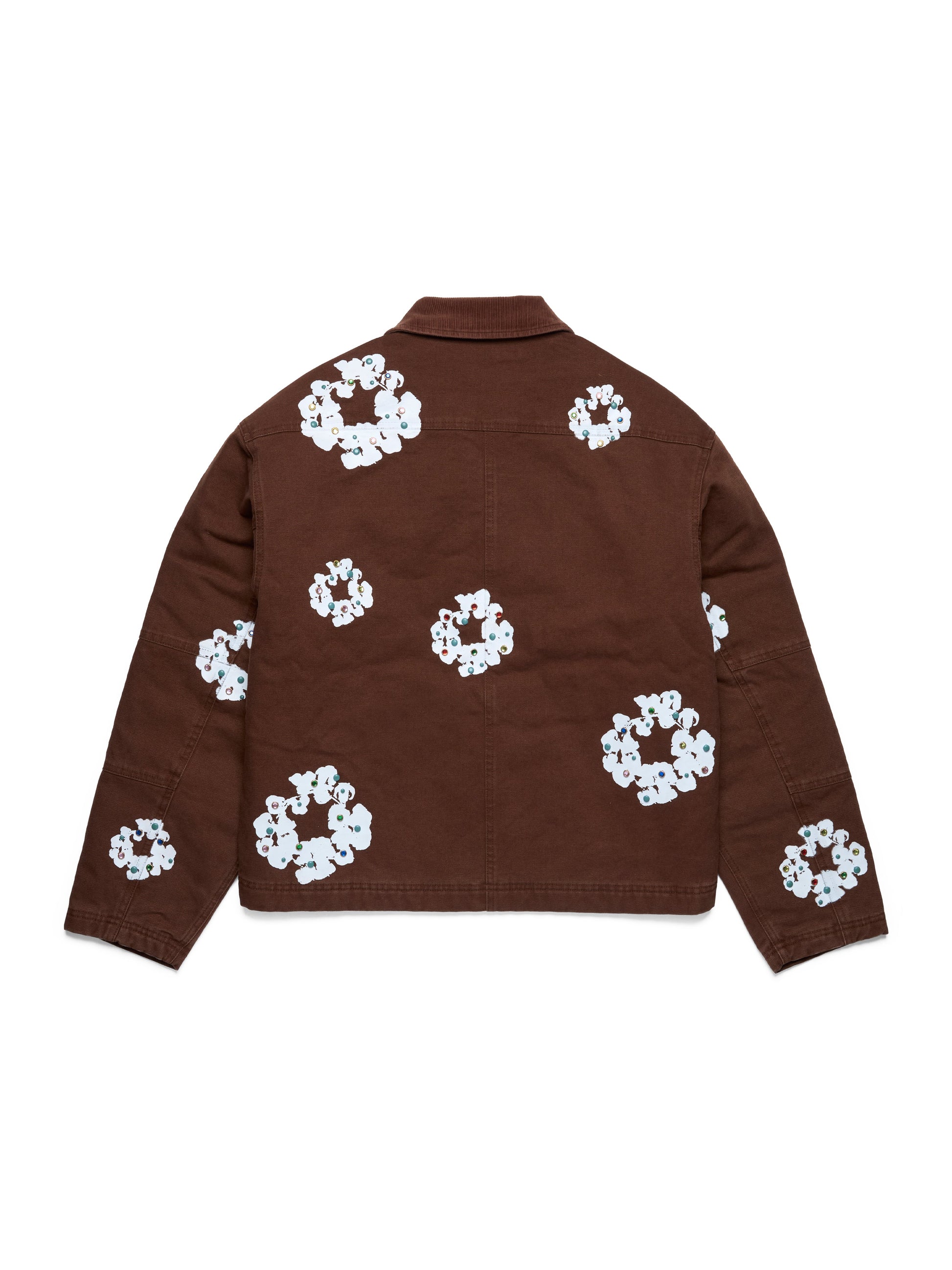 Cotton Wreath Canvas Work Jacket Brown – view 2