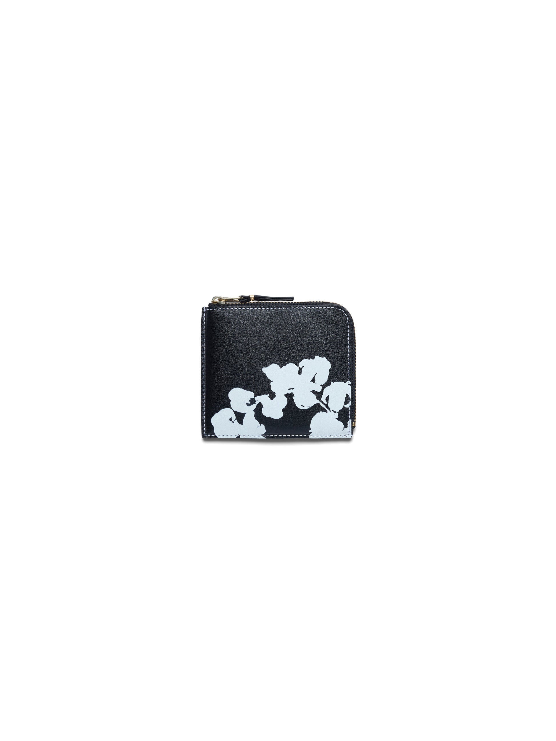 Cotton Wreath Zip Around Wallet