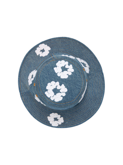 Denim Cotton Wreath Bucket Hat Light Wash – view 2