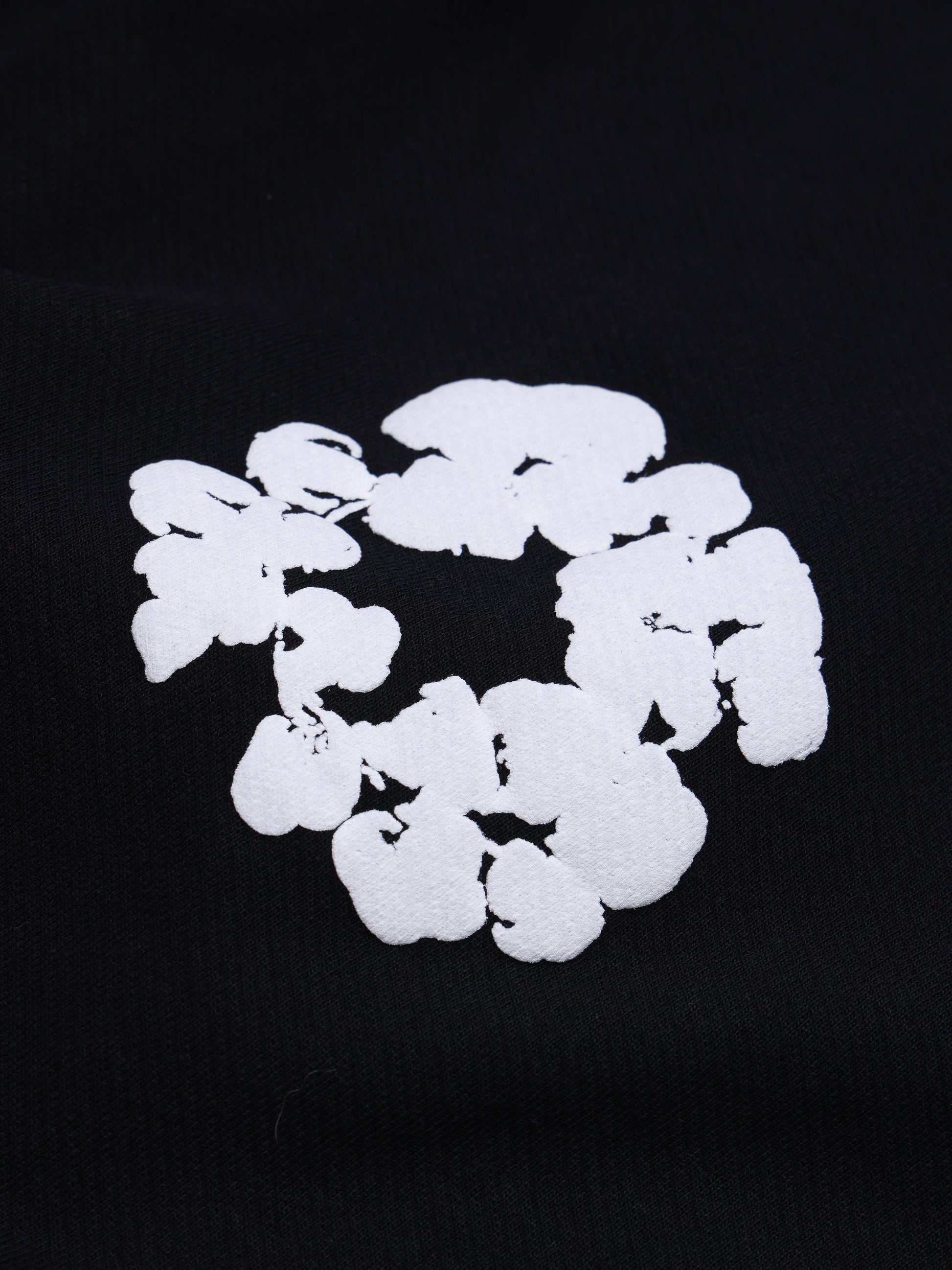 Cotton Wreath Baggy Sweatpants Black – view 3