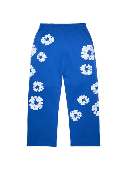 Cotton Wreath Baggy Sweatpants Blue – view 2