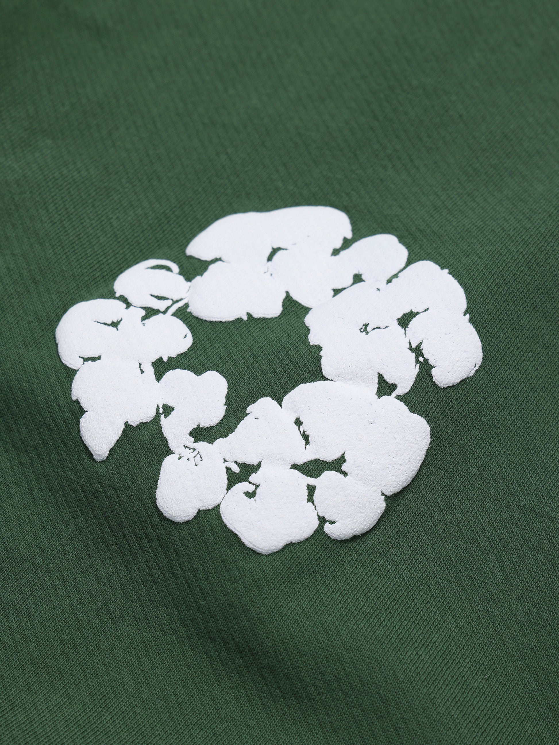 Cotton Wreath Baggy Sweatpants Green – view 3