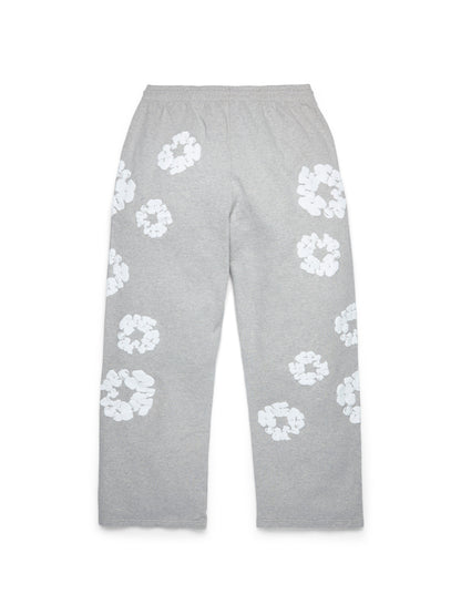 Cotton Wreath Baggy Sweatpants Grey – view 2