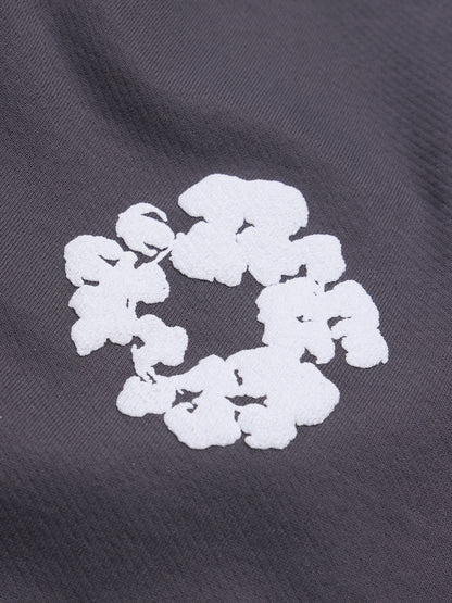 Cotton Wreath Sweatpants Charcoal – view 3