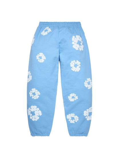 Cotton Wreath Sweatpants Light Blue – view 2