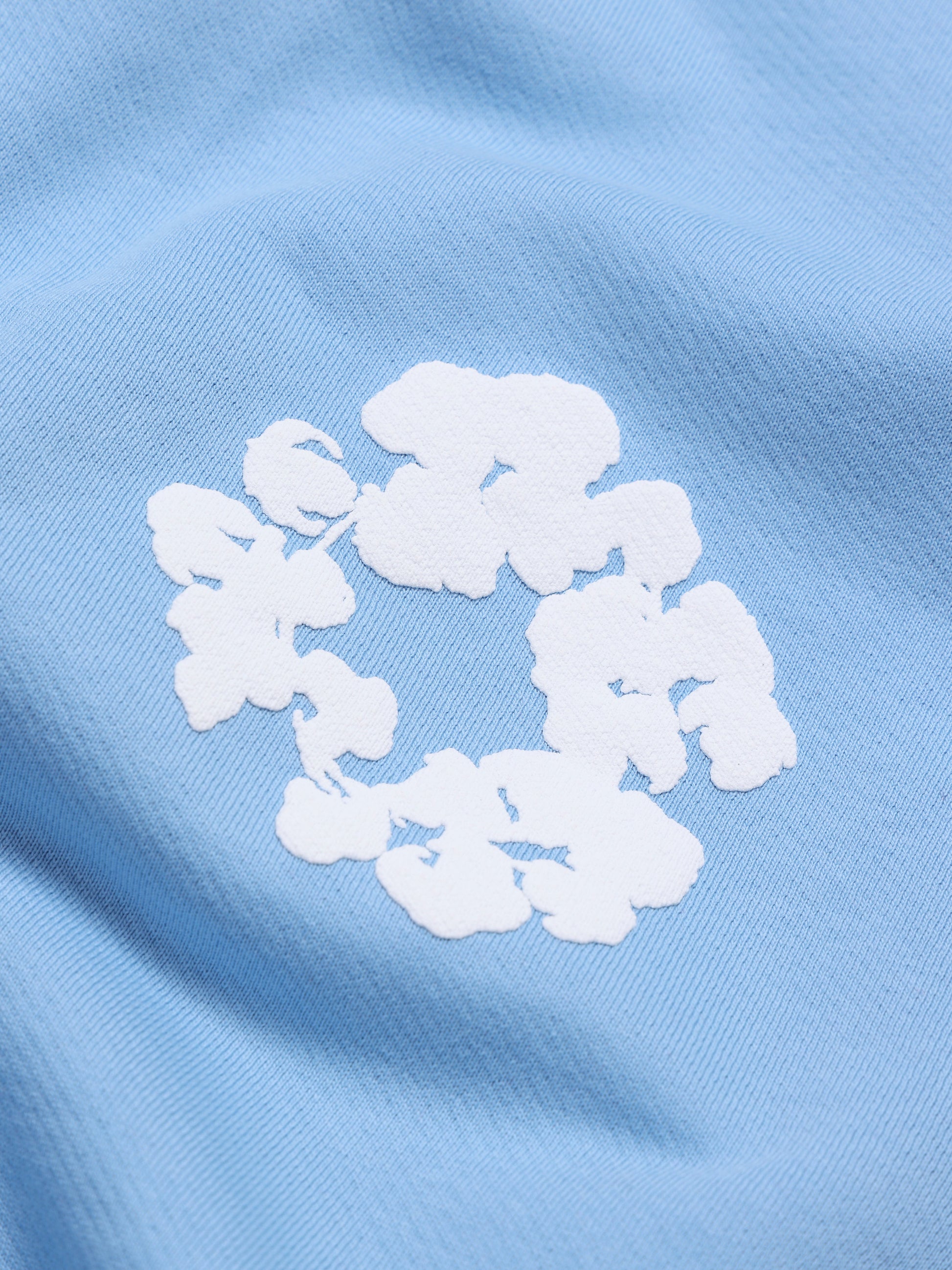 Cotton Wreath Sweatpants Light Blue – view 3