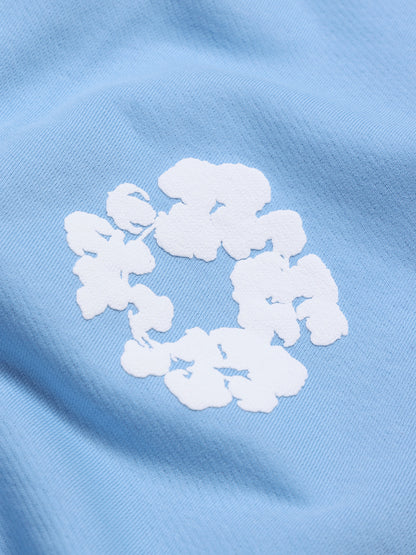 Cotton Wreath Sweatpants Light Blue – view 3