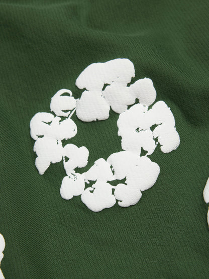 Cotton Wreath Sweatshorts Green – view 3