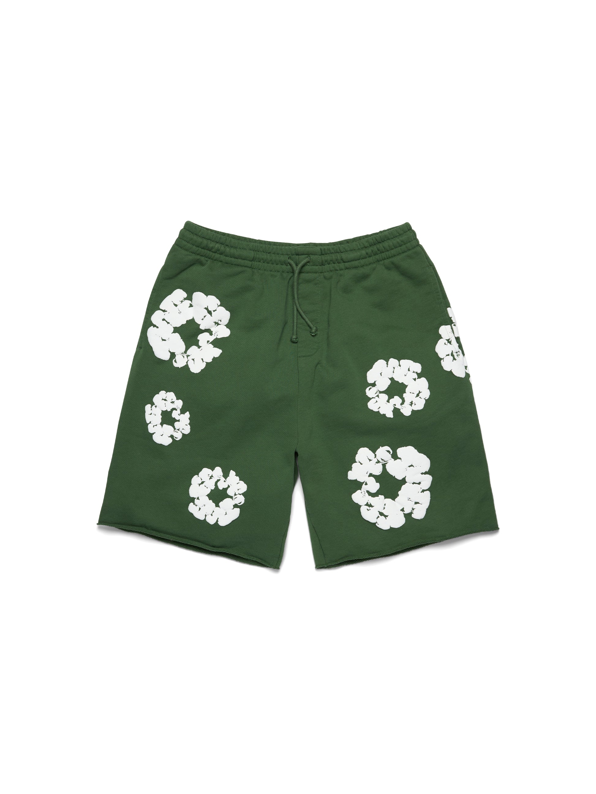 Cotton Wreath Sweatshorts Green