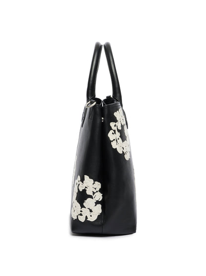 Cotton Wreath Leather Bag Large – view 8
