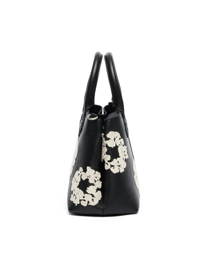 Cotton Wreath Leather Bag Small – view 7