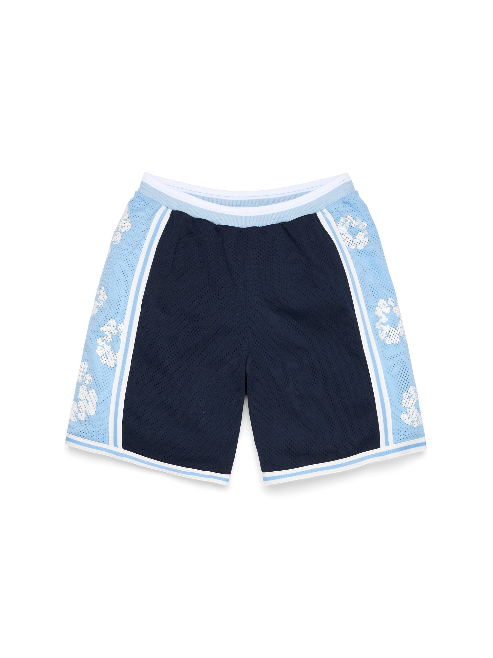 Cotton Wreath 90s Basketball Shorts Blue