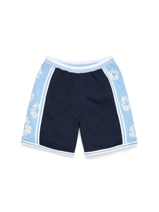 Cotton Wreath 90s Basketball Shorts Blue