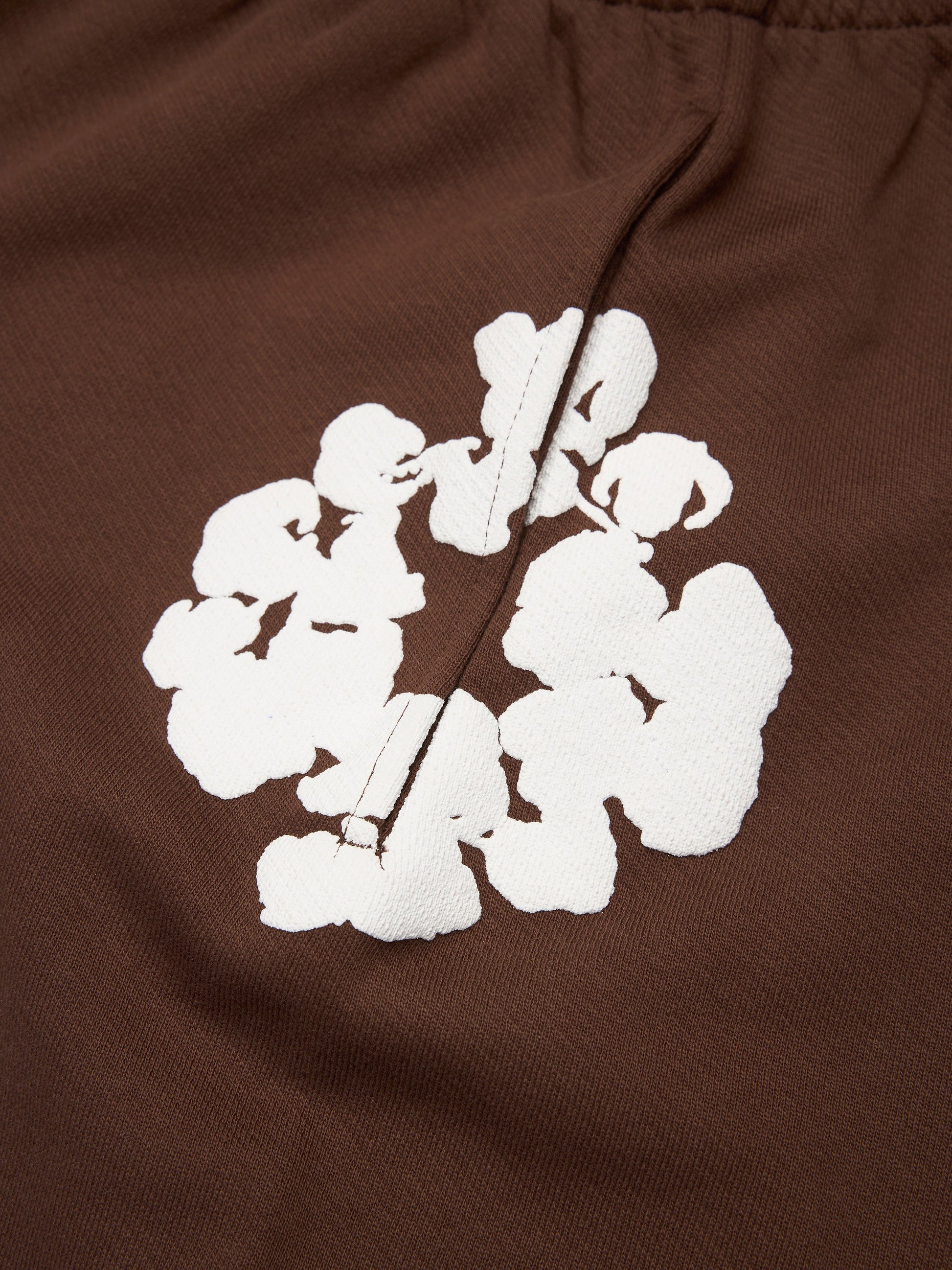 Cotton Wreath Baggy Sweatpants Dark Brown – view 3