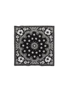 Cotton Wreath Paisley Bandana Black