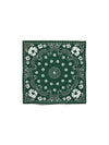 Cotton Wreath Paisley Bandana Green