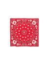 Cotton Wreath Paisley Bandana Red