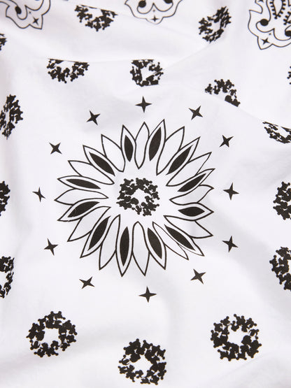 Cotton Wreath Paisley Bandana White – view 2